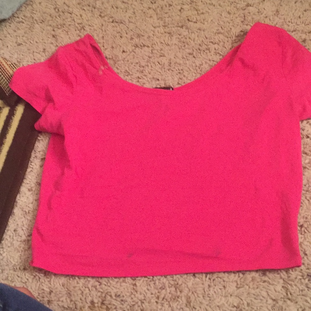 Pink crop top